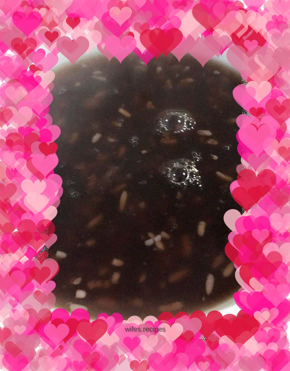 Fermented red bean and peanut soup