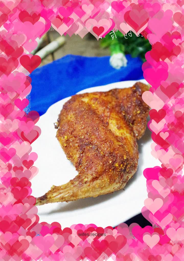 A sip of wine and a bite of meat: Spicy Rabbit Leg