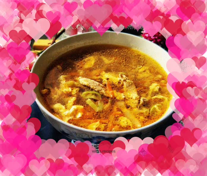 Shredded Pork and Egg Drop Soup