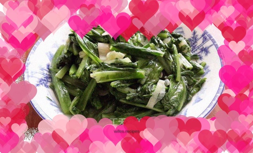 Vegetarian stir-fried lettuce