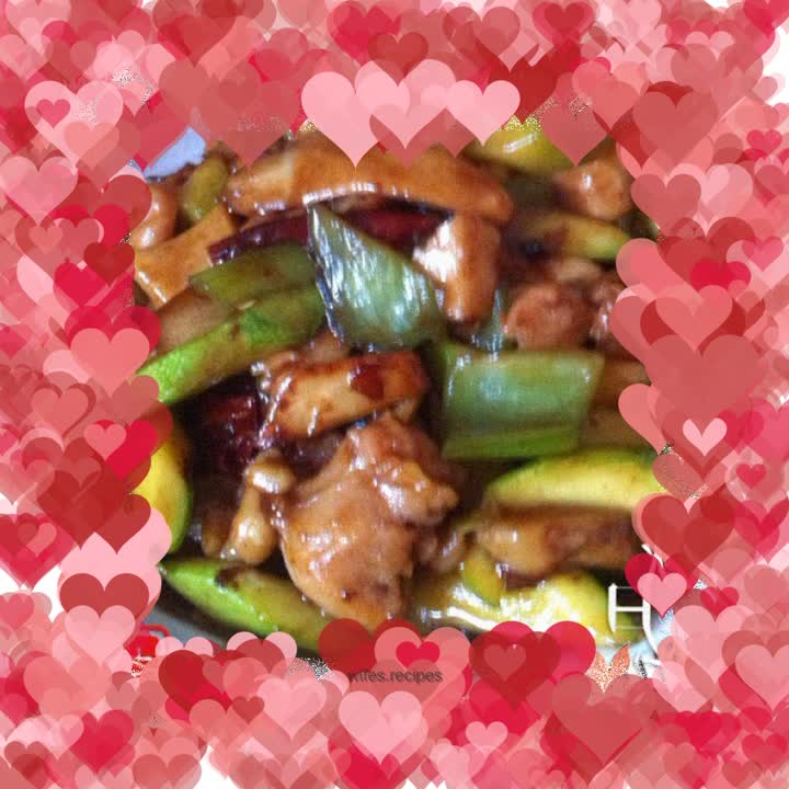 Hot and Sour Gourd Chicken