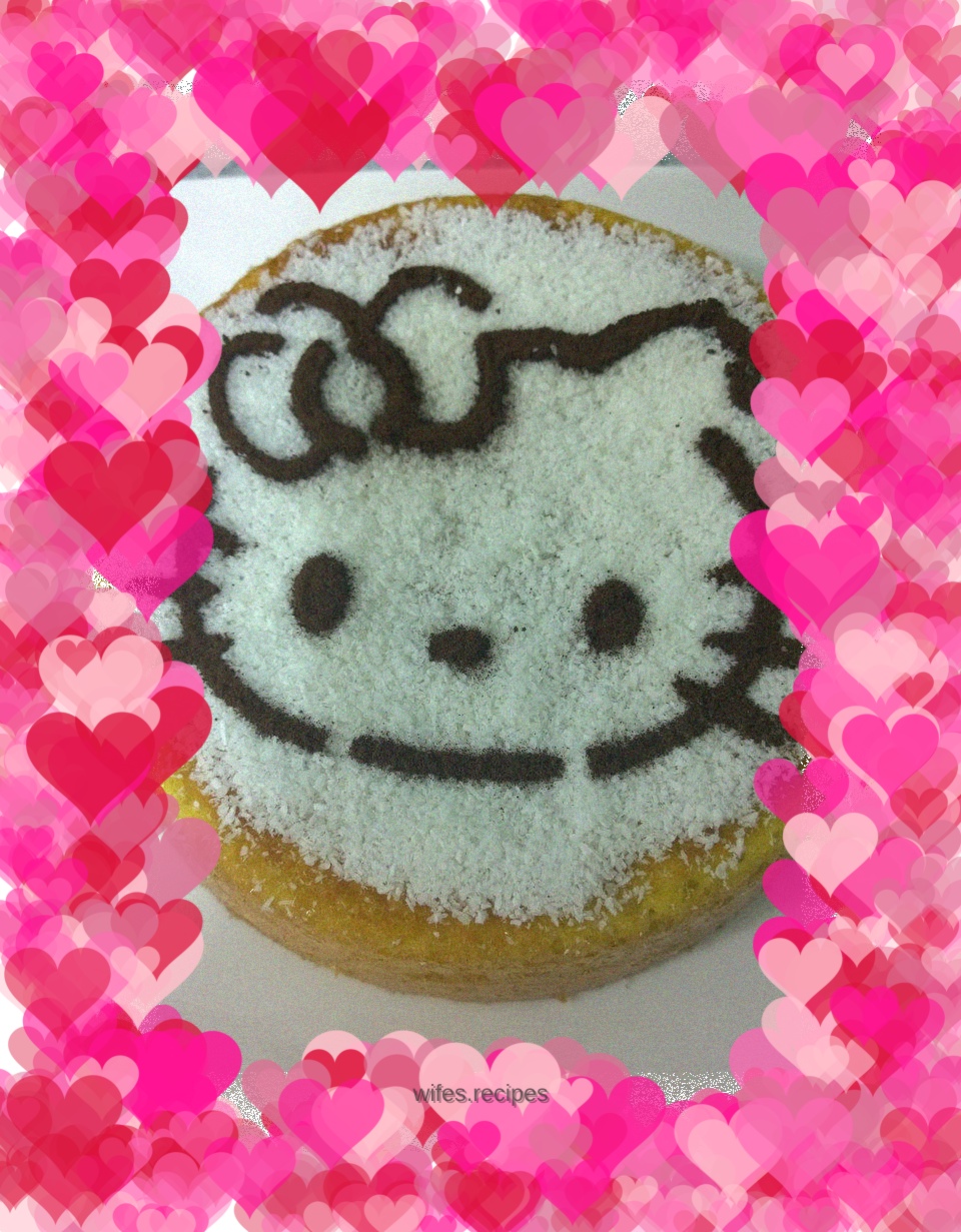 KITTY cat sponge cake