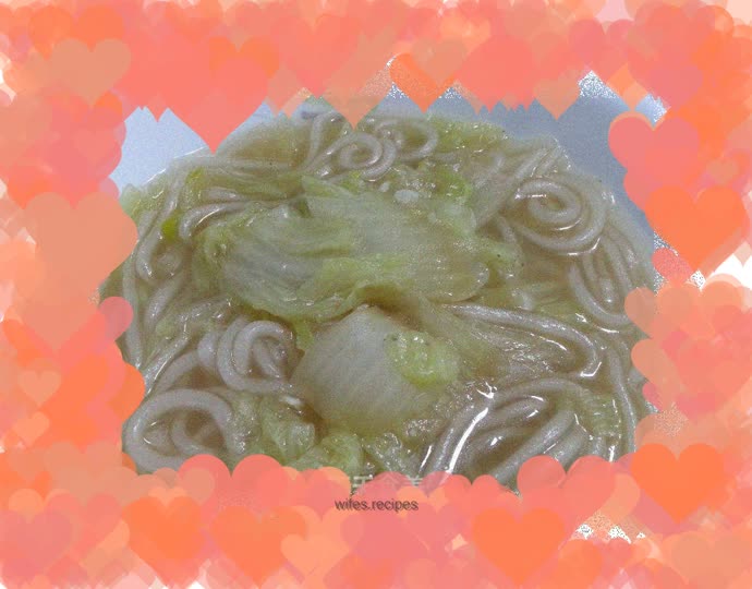 Cabbage Stewed Vermicelli – Vegetarian Version