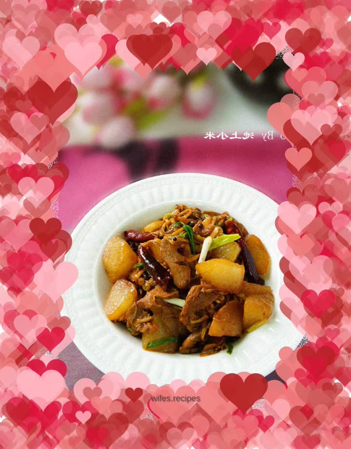 Mutton with mixed vegetables