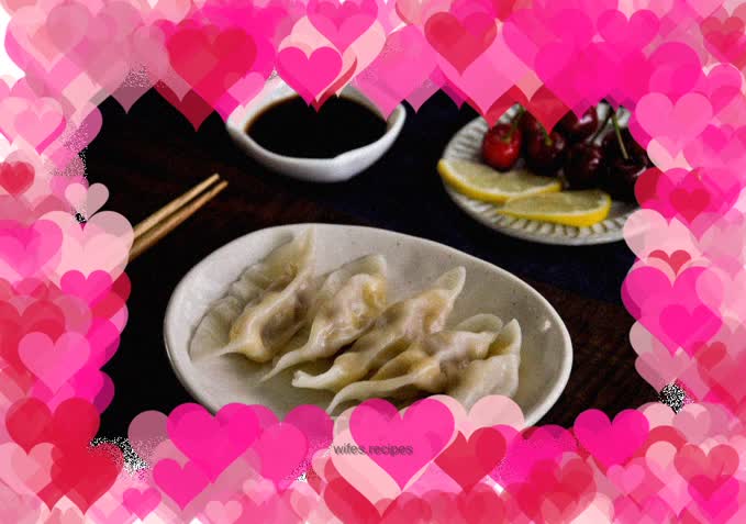 Fruit, corn and meat dumplings