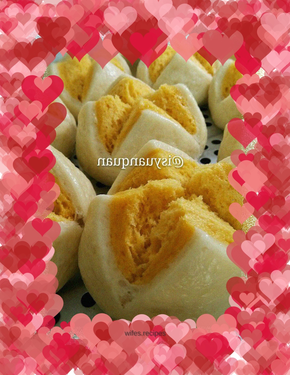Milky Pumpkin Blossom Steamed Buns