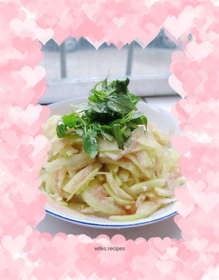 Nepeta Salad with Watermelon Peel