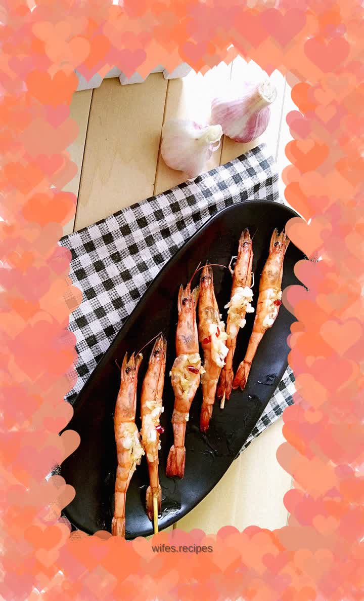 Grilled Shrimp with Garlic Sauce