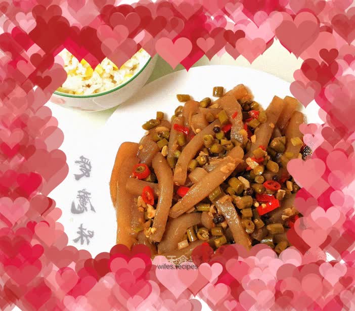 Grilled Konjac with Sour Beans