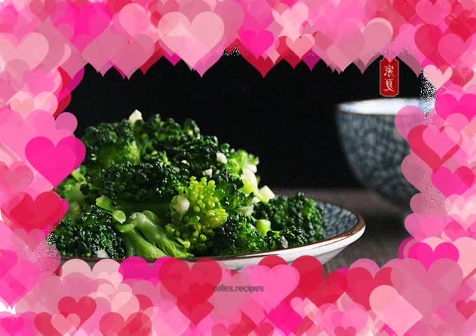 "Jia Xia" cold broccoli, a refreshing diet dish