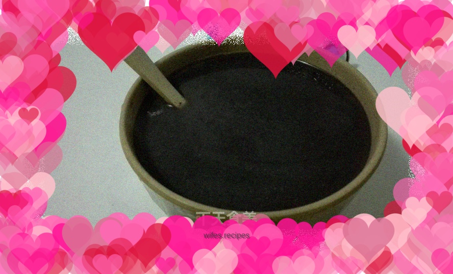 Black rice sesame paste
