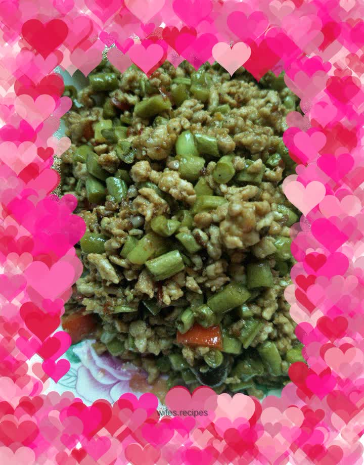 Minced Pork and Sour Cowpeas