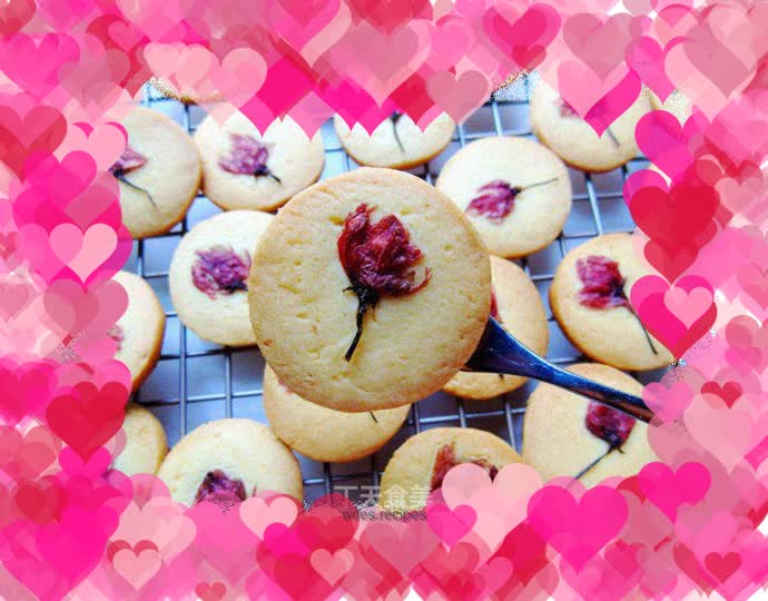 Salted Sakura Cookies