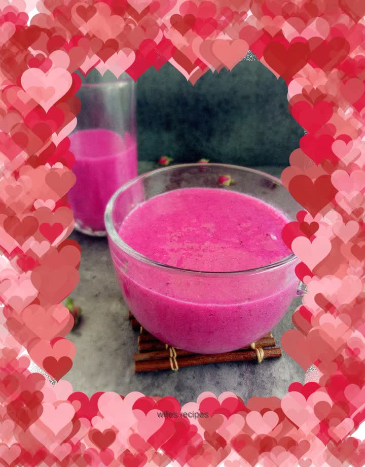 Dragon Fruit Banana Milkshake