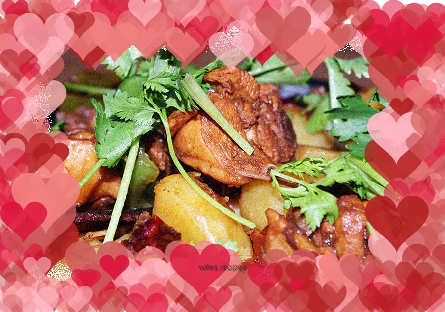 Family version of large plate chicken (lazy dish)