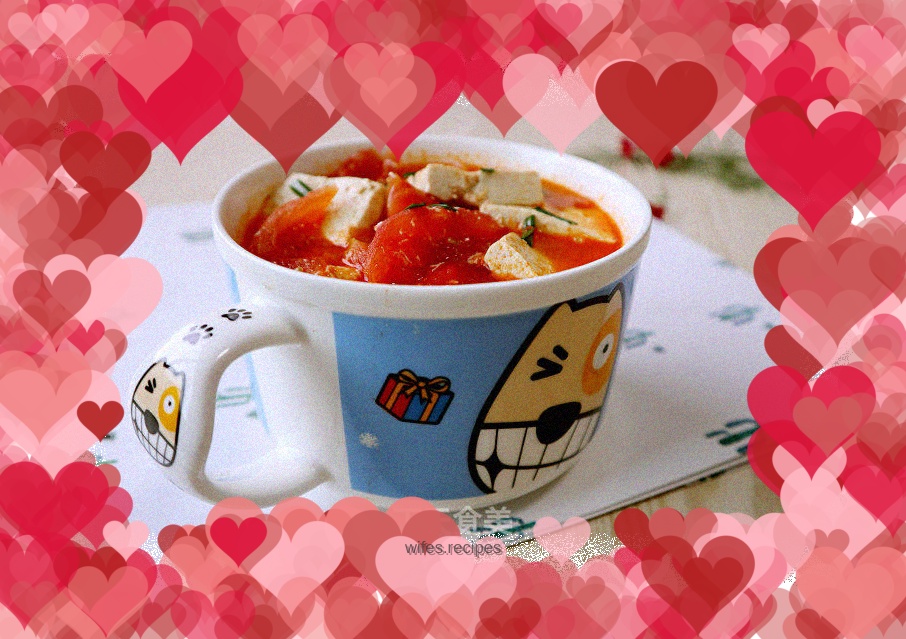 Tomato and tofu soup