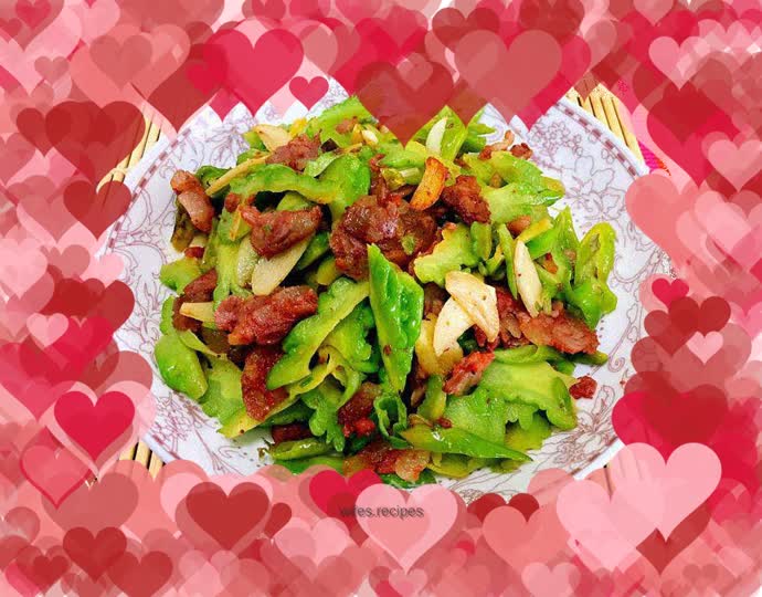 Stir-fried Bitter Melon Sausage