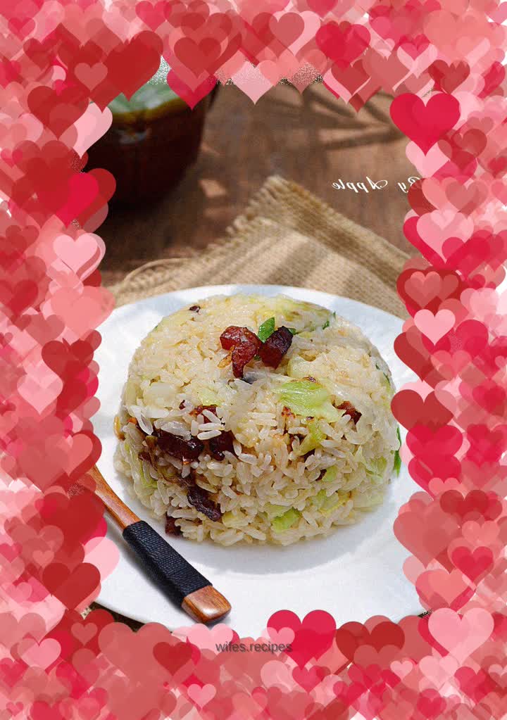 【Fried rice with preserved cabbage】