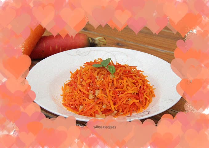 Double color shredded radish