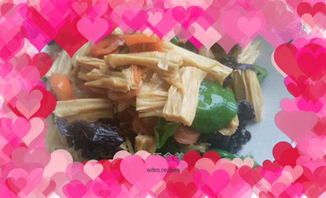 Fried Bean Curd with Ham