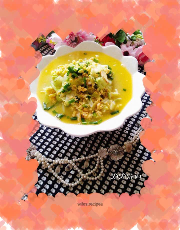 Chinese cabbage with chicken sauce