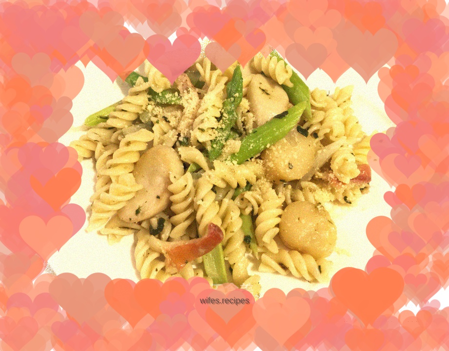 Seafood Pasta with Pesto Sauce