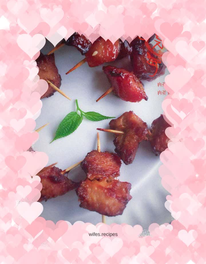 Double flavor toothpick meat (honey version & garlic spicy version)