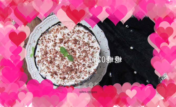 Double layer cocoa cheesecake