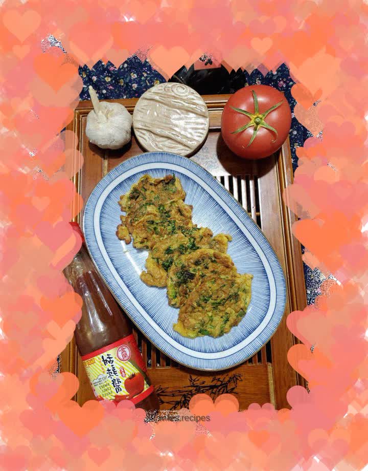 Cilantro Shrimp Omelette