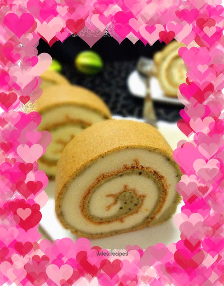 Two-color cake roll