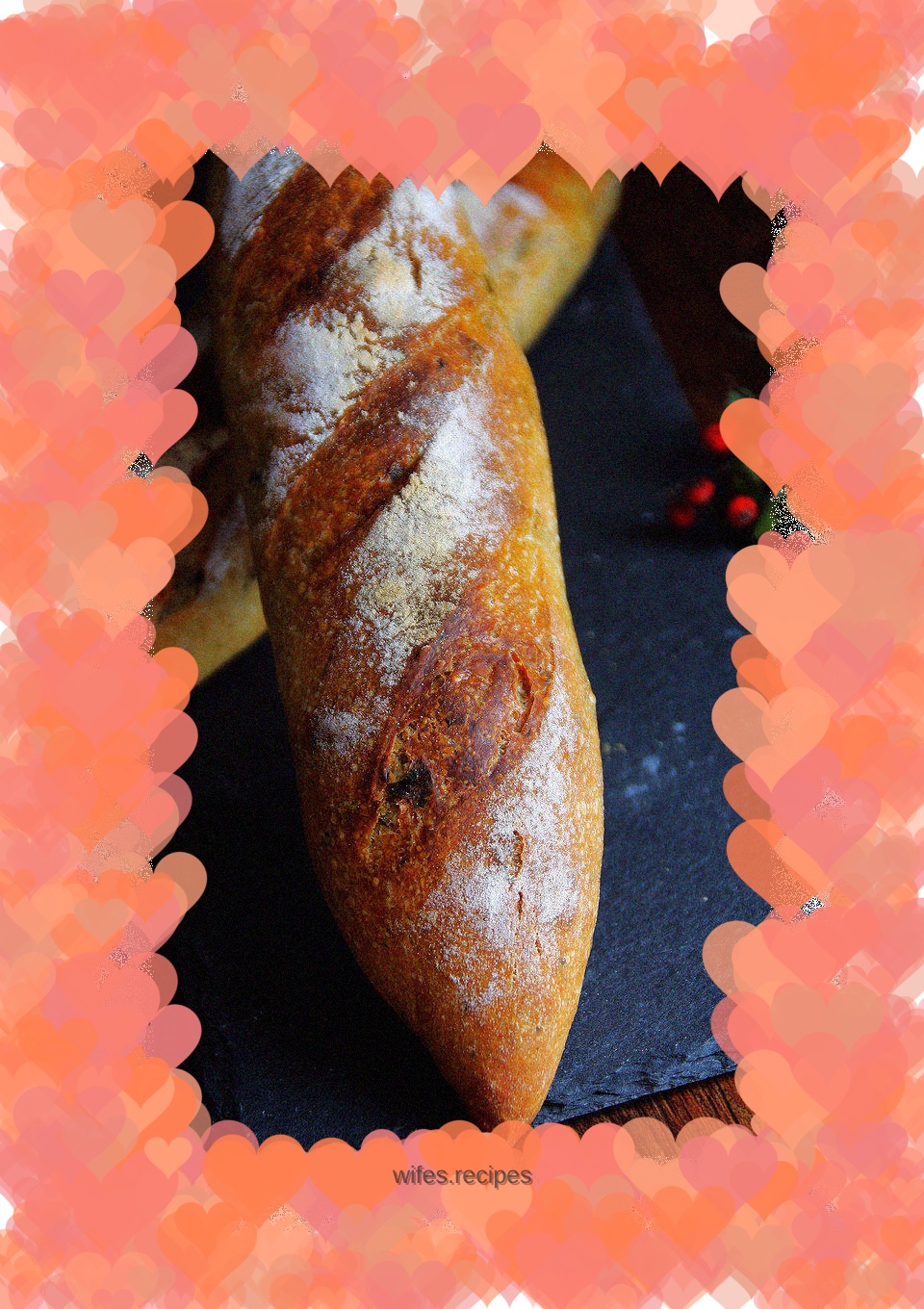 【Simple olive vegetable baguette】