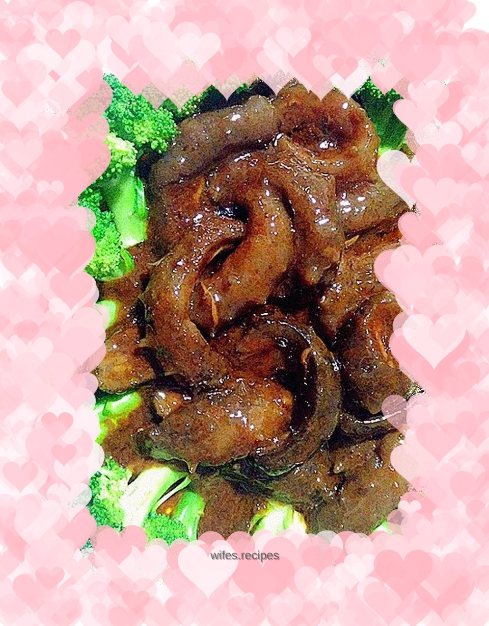 Scallion oil and sea cucumber