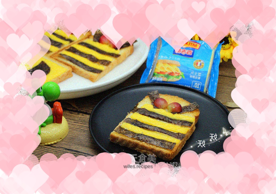 Chinese toast-shaped slices