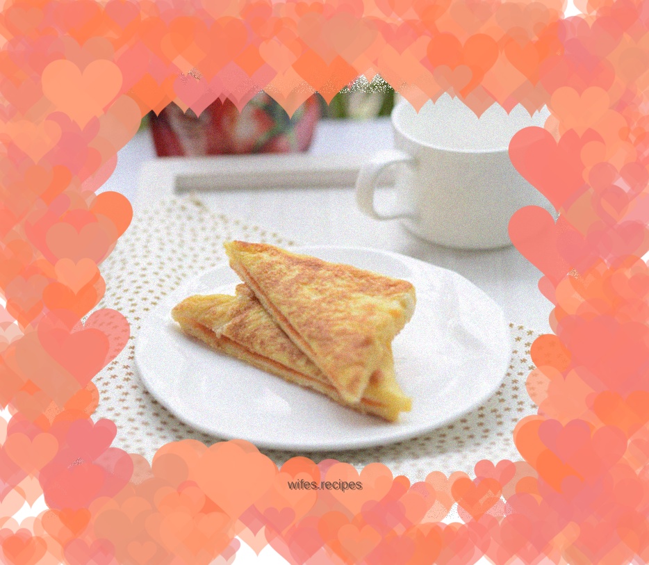 Breakfast can be delicious and quick---Ketchup Cheese Toast