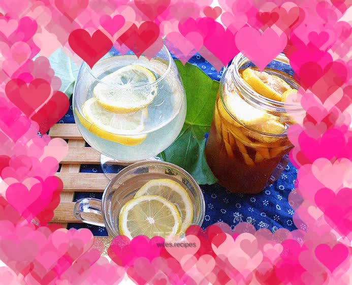 Refreshing lemon tea