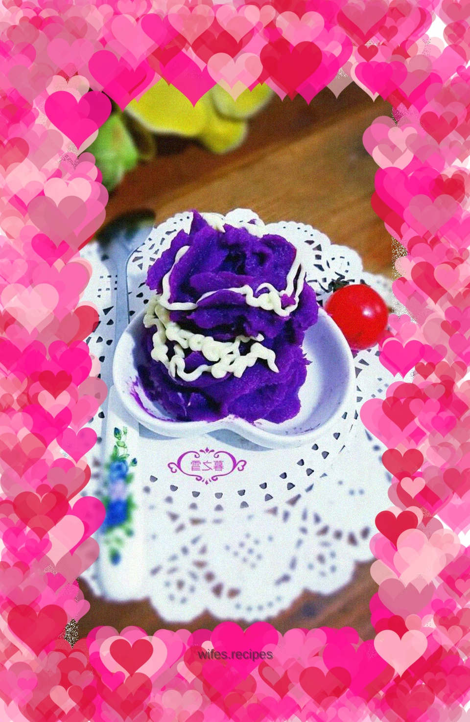 Purple potato salad