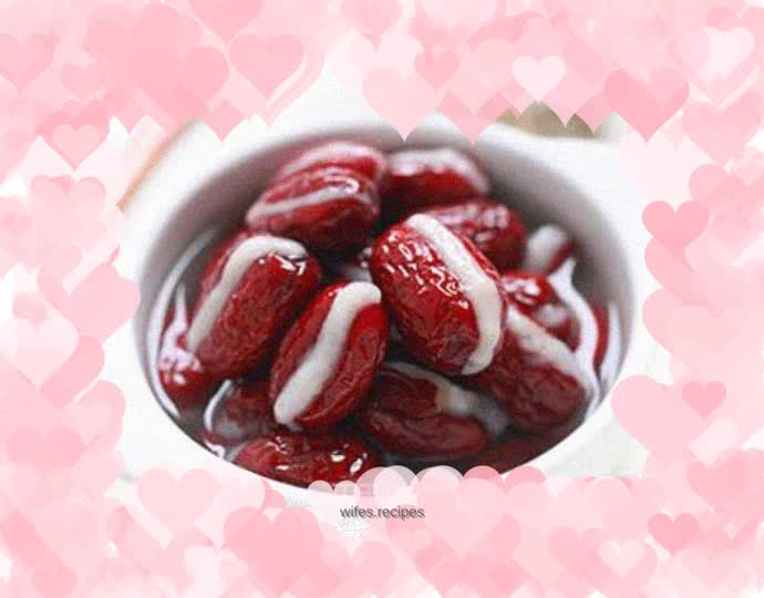 Red dates and glutinous rice