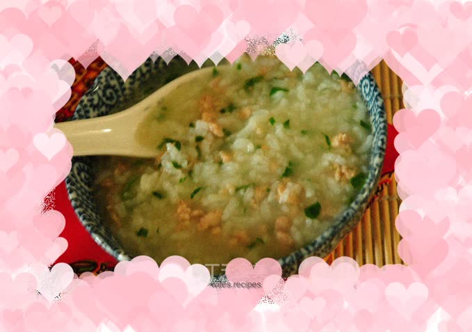Nutritious breakfast---Chicken and vegetable porridge