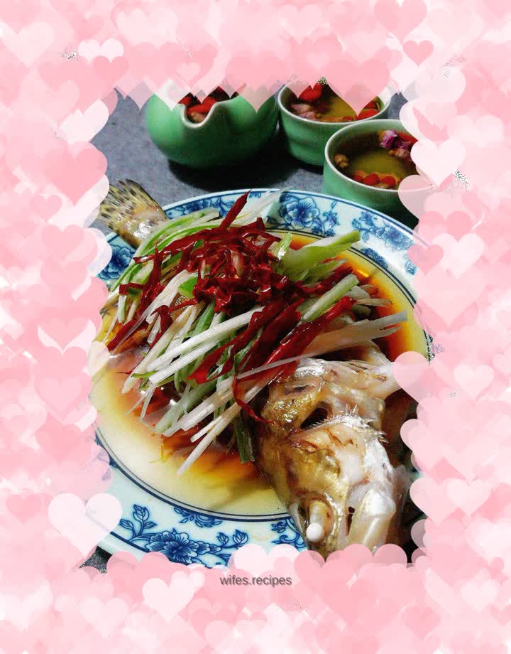 Steamed mandarin fish