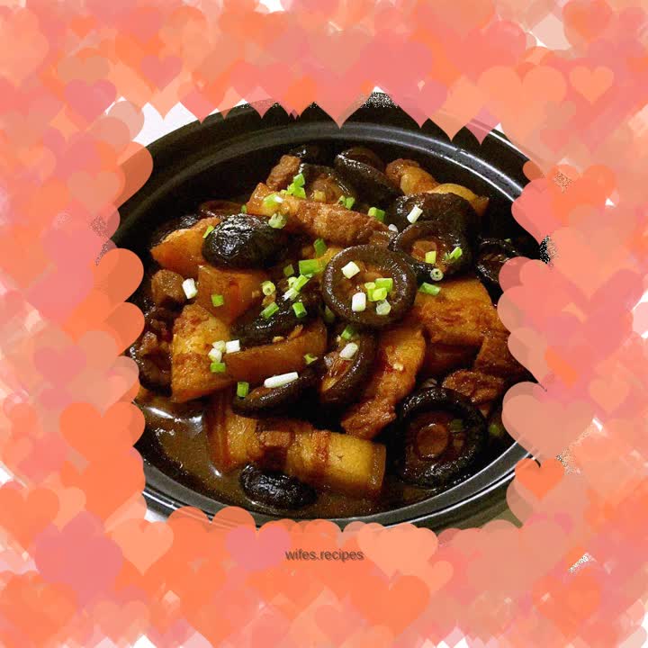 Braised Pork with Mushrooms
