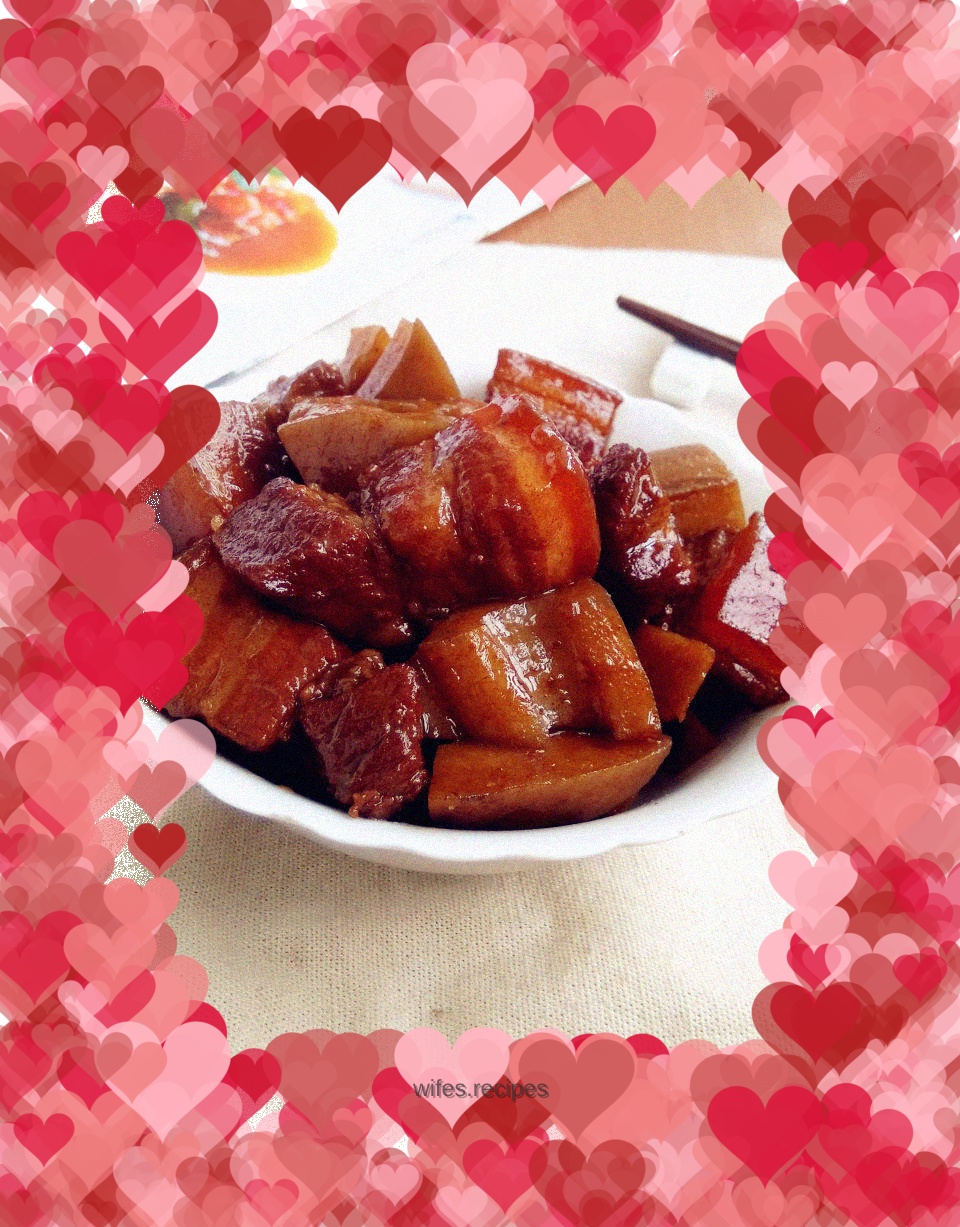 Braised Pork Belly and Lotus Root