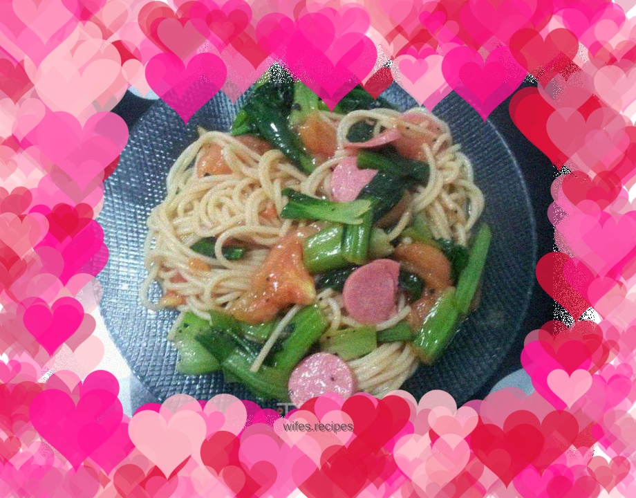 Chinese stir-fried pasta