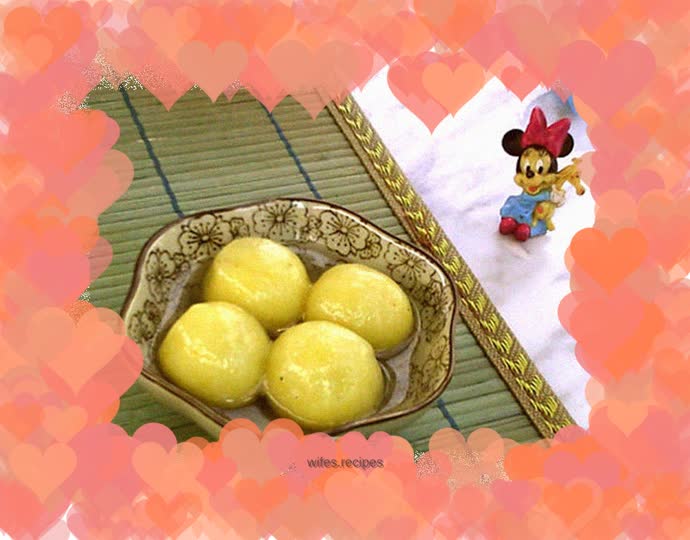 Rose black sesame rice dumpling stuffing