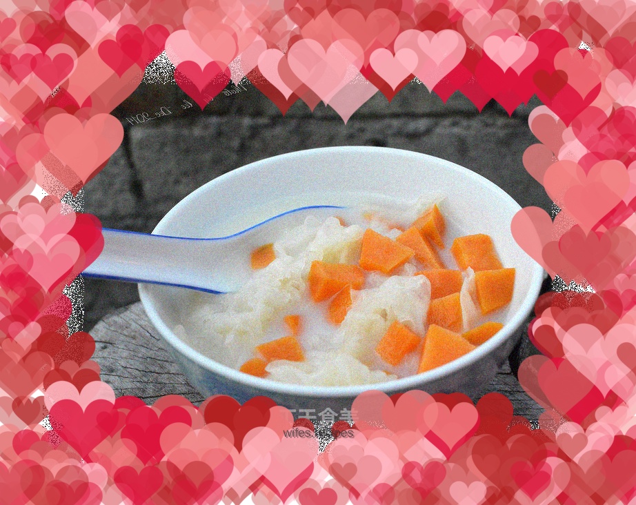 Sweet potato and white fungus syrup