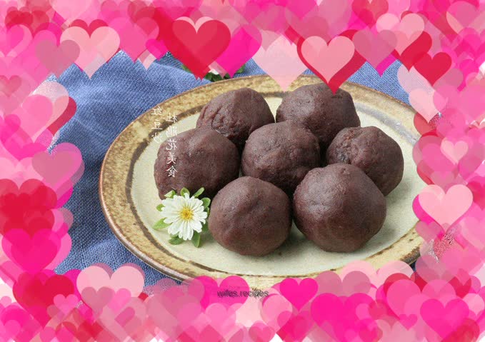 Homemade red bean paste