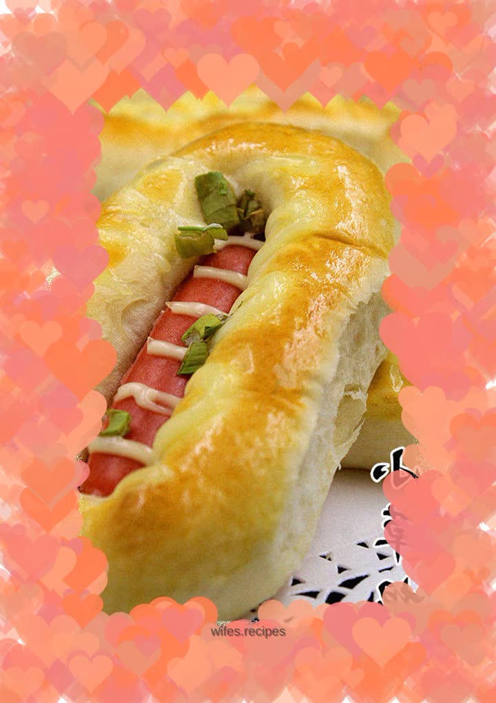 Ham sausage bread