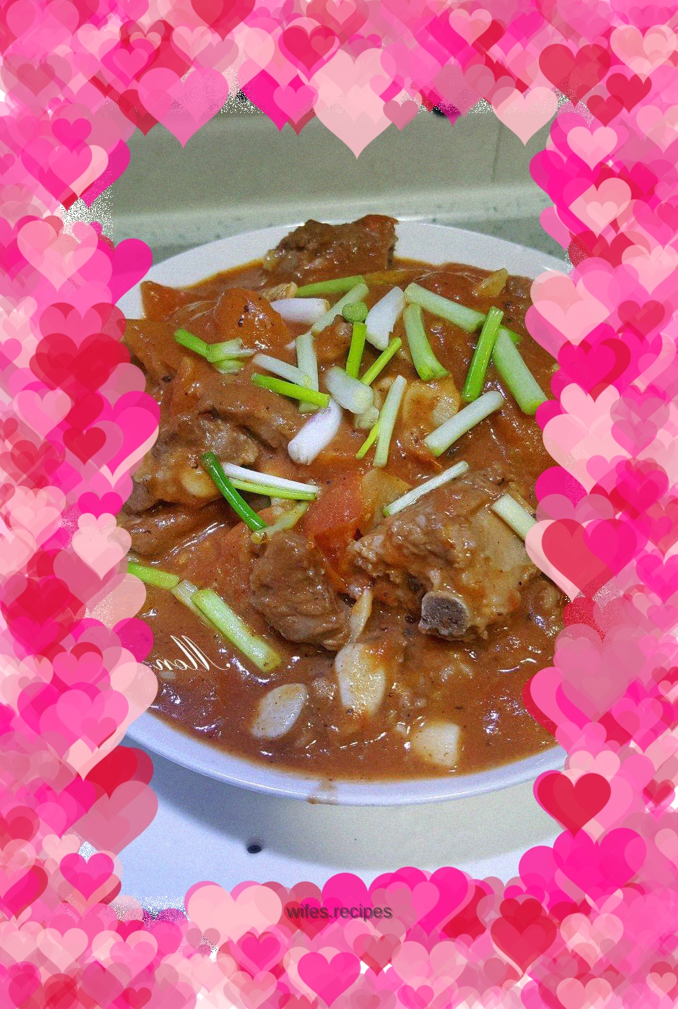 Tomato-cooked pork ribs