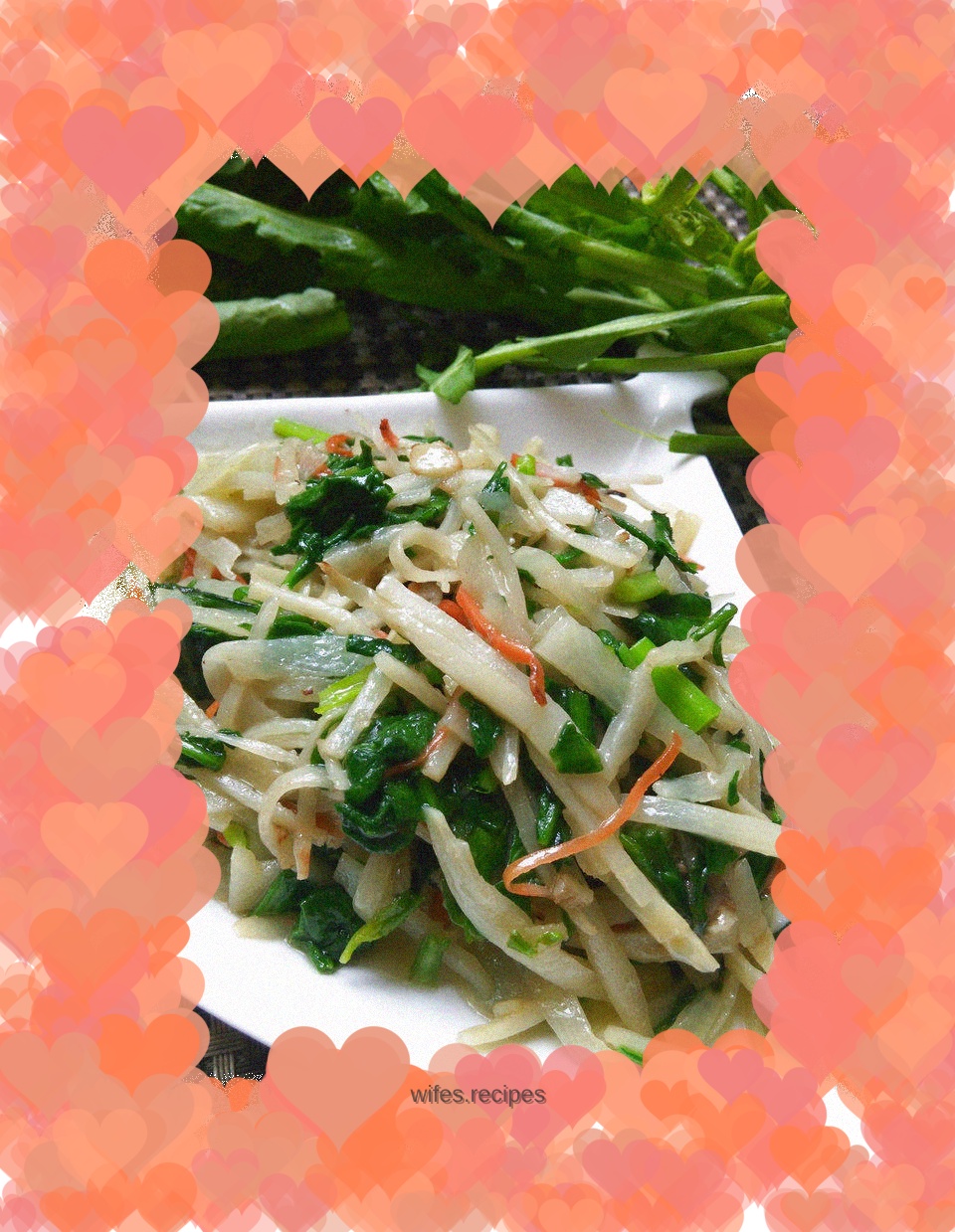 Shredded shepherd's purse and winter bamboo shoots