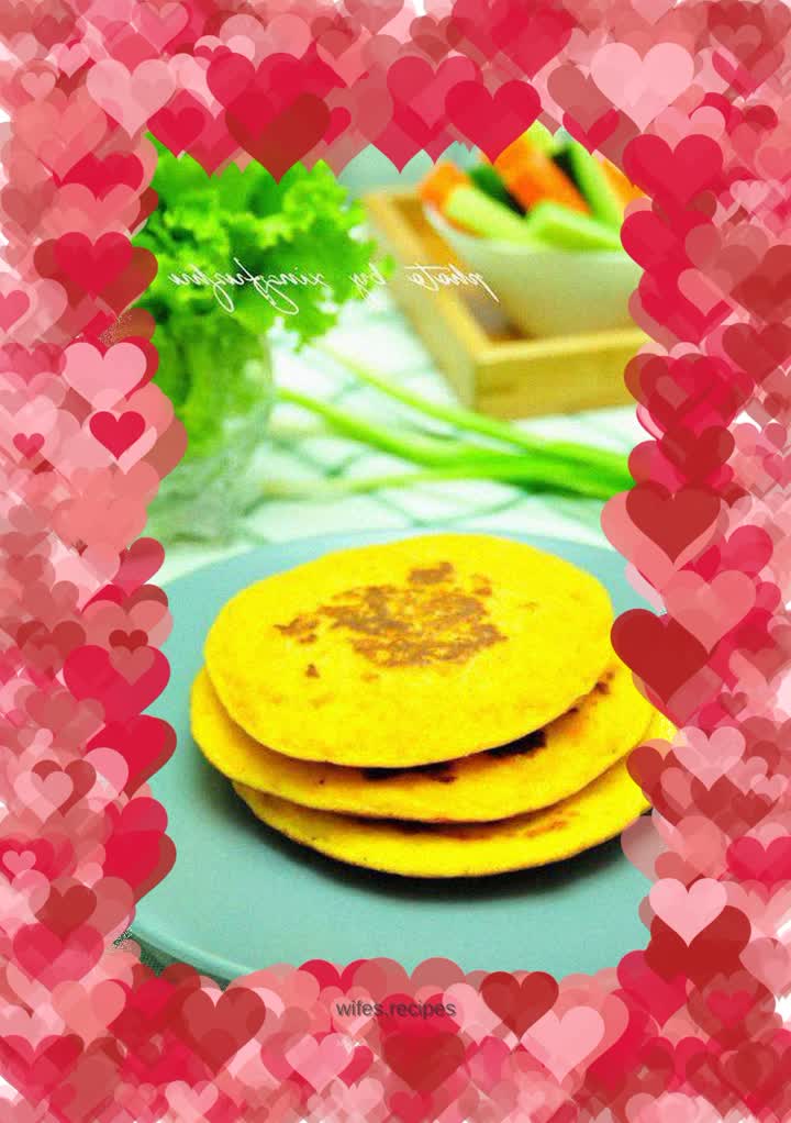 Carrot and cornmeal pancakes