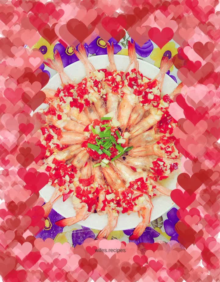 Shrimp with Chopped Pepper and Garlic Sauce